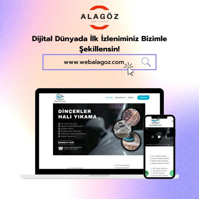 Halı Yıkama Web Sitesi Tasarımı - Görsel 3
