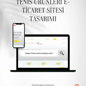 Tenis Ürünleri E-Ticaret Sitesi Tasarımı