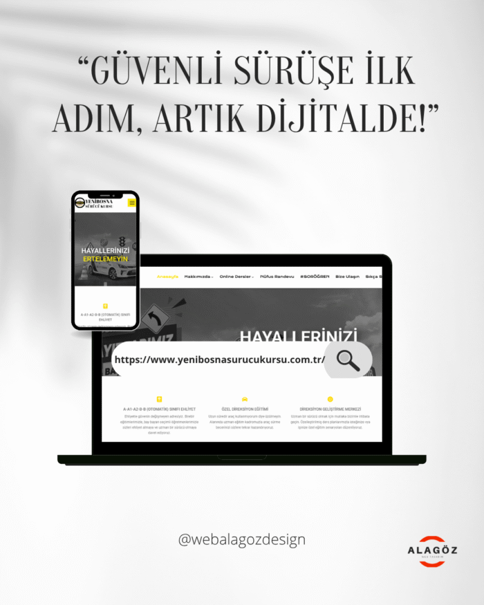 Sürücü Kursu Web Sitesi Tasarımı