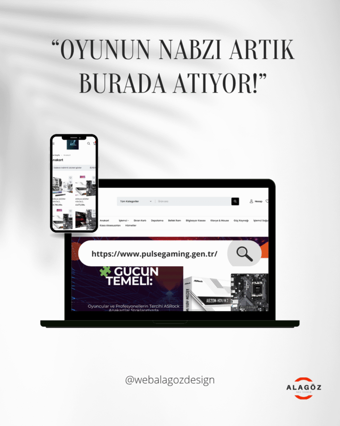 Bilgisayar Parça Satış Web Sitesi Tasarımı