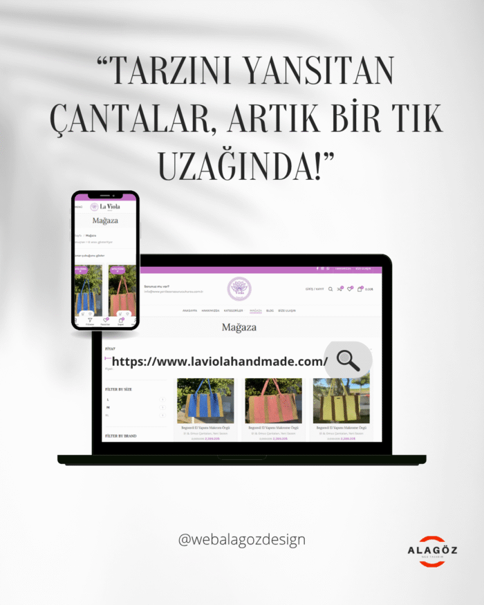 Çanta Satış Web Sitesi Tasarımı