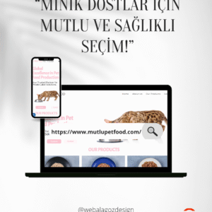 Pet Ürünleri Web Sitesi Tasarımı