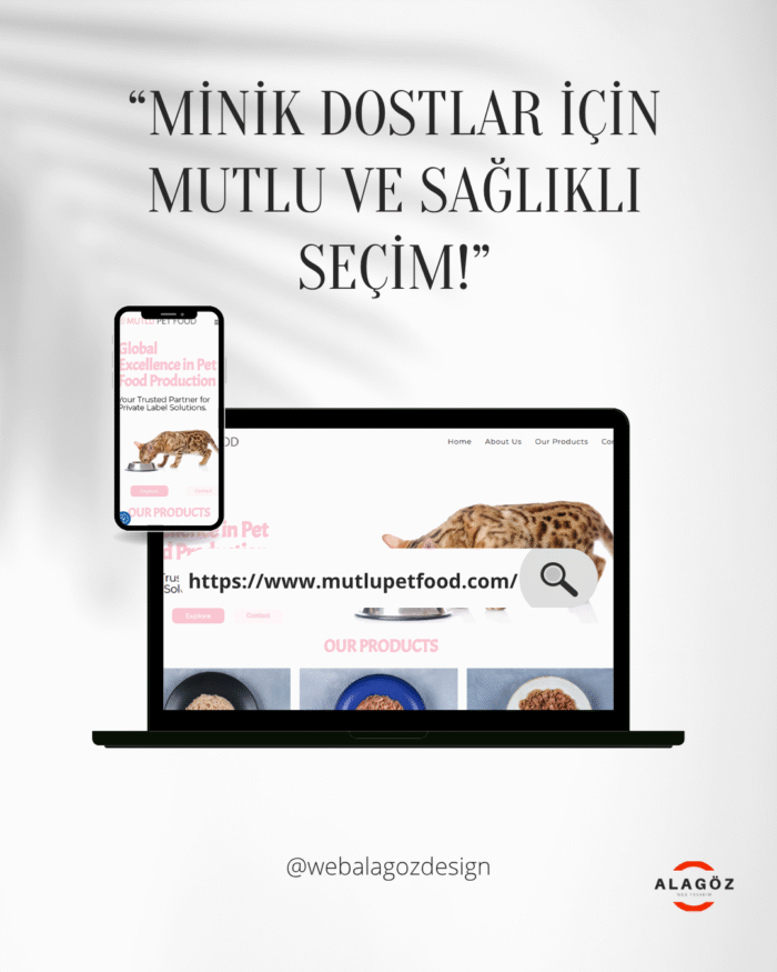 Pet Ürünleri Web Sitesi Tasarımı