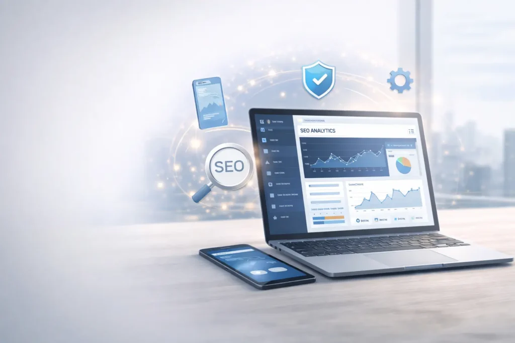 seo uyumlu web sitesi tasarımı ve analiz dashboard örneği